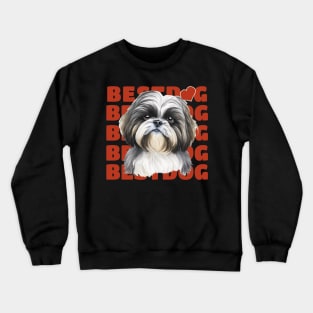 Best Dog Shih tzu Crewneck Sweatshirt